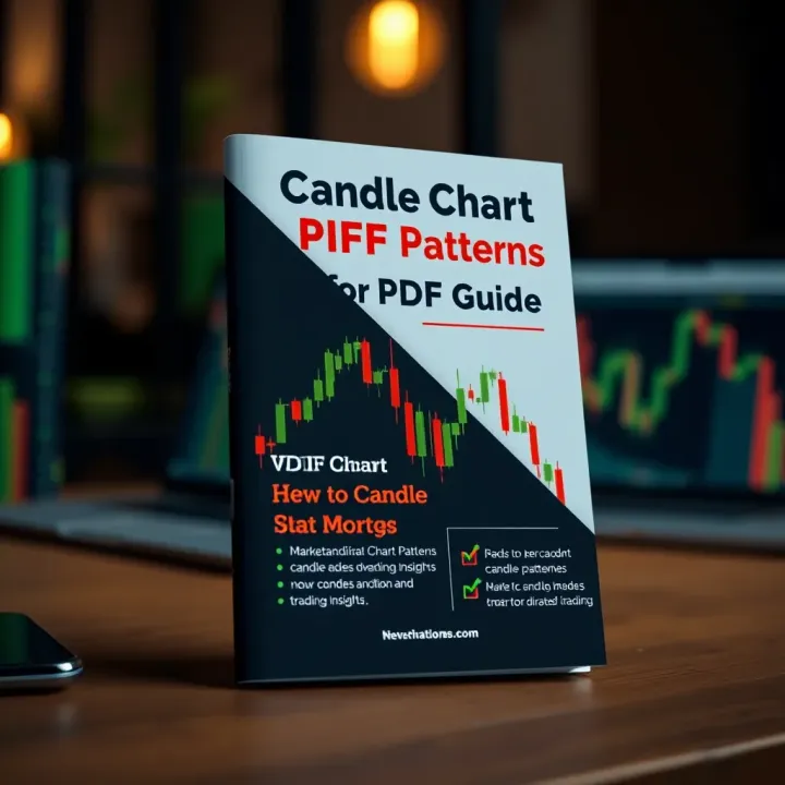 PDF guide cover illustrating key candle chart patterns for market analysis and trading strategy