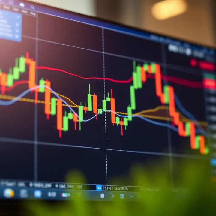 Chart displaying various candlestick patterns used in forex trading