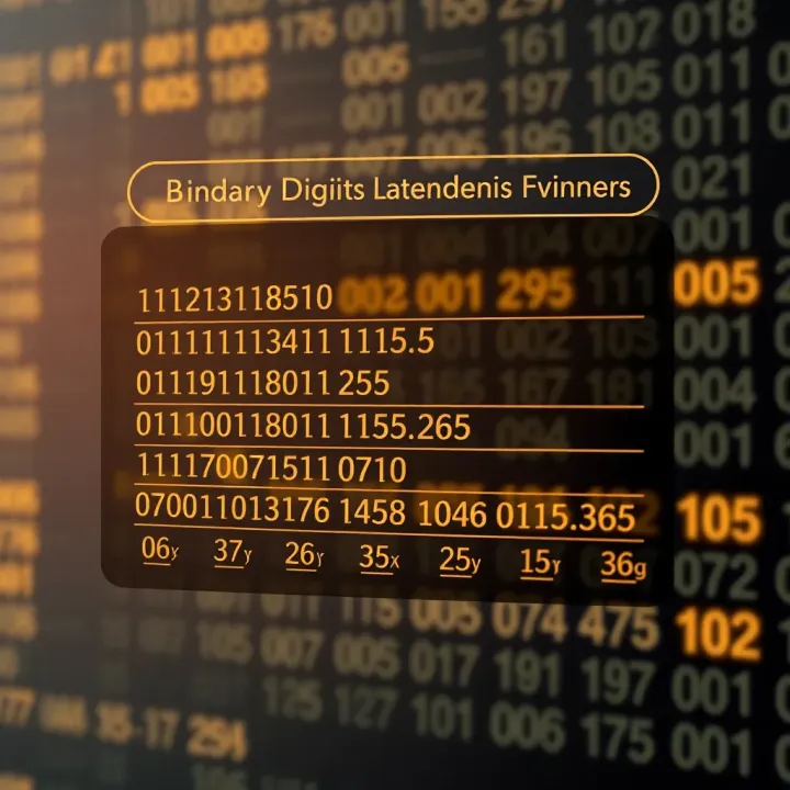 Visual Breakdown of Binary Digits and Their Decimal Equivalents Diagram illustrating the breakdown of binary digits and their corresponding decimal values