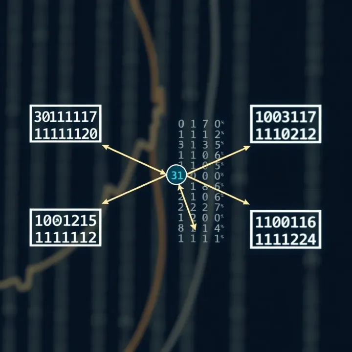 Binary Search Algorithm Demonstration Diagram showing binary search dividing a sorted list to locate a target efficiently