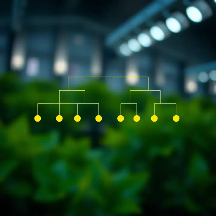 Binary Tree Representation Highlighting Lowest Common Ancestor Diagram illustrating a binary tree structure with highlighted nodes showing the lowest common ancestor between two given nodes
