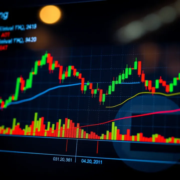 Chart depicting various popular trading patterns including continuation and reversal trends in a stock market graph