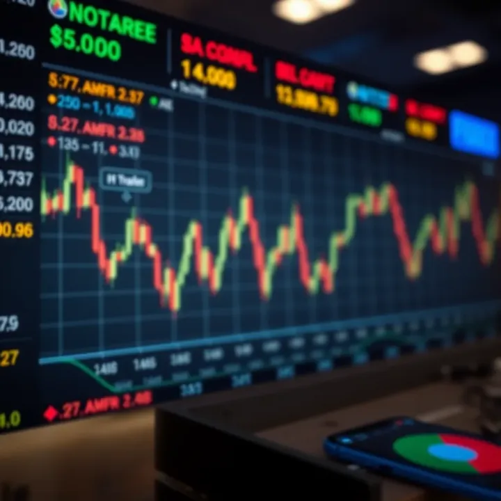 Currency Price Movements and Risk Factors in Forex Market Chart showing currency price fluctuations with indicators of market trends and risk management